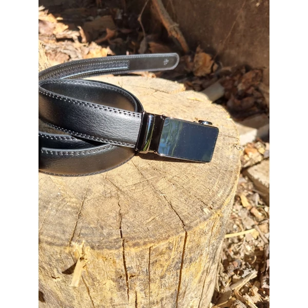 Ramsey London elegáns bőröv 007 - 3cm - fekete