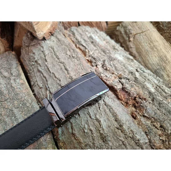 Ramsey London elegáns bőröv 044 - 3,2cm - fekete