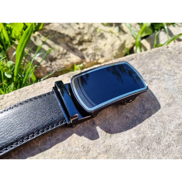 Ramsey London elegáns bőröv 206 - 3,5cm - fekete