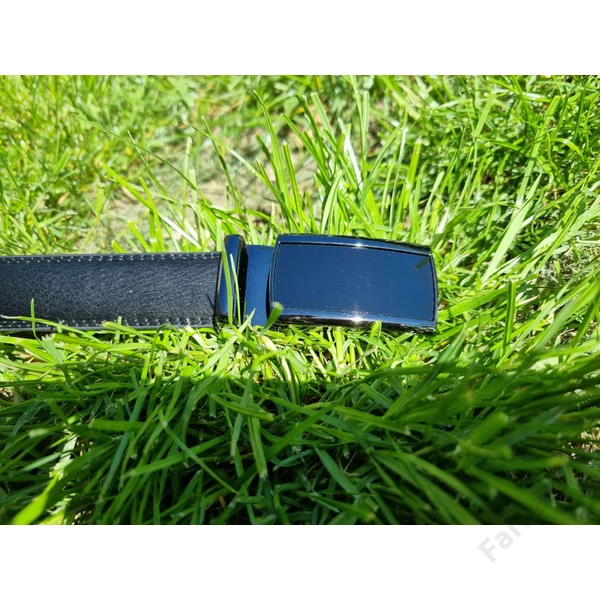 Ramsey London elegáns bőröv 002 - 3cm - fekete