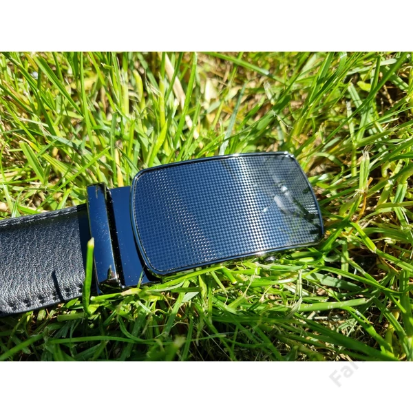 Ramsey London elegáns bőröv 005 - 3,5cm - fekete