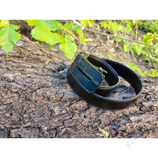 Ramsey London elegáns bőröv 011 - 3,5cm - fekete