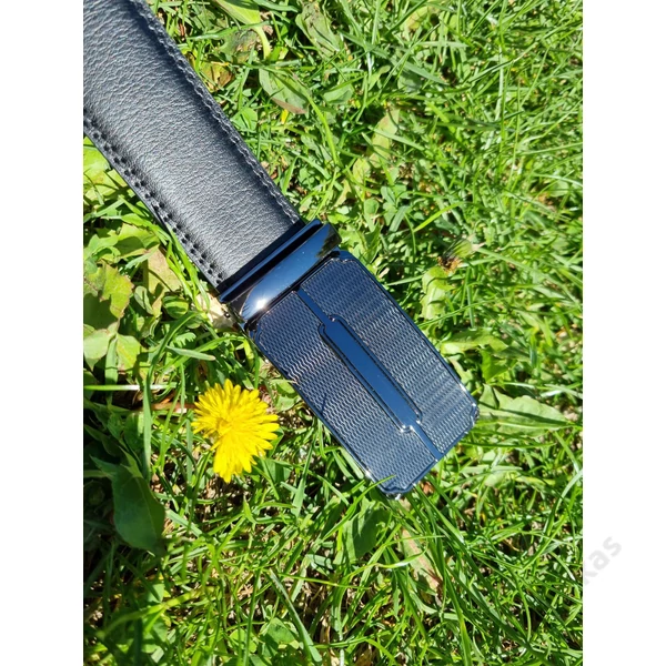 Ramsey London elegáns bőröv 011 - 3,5cm - fekete