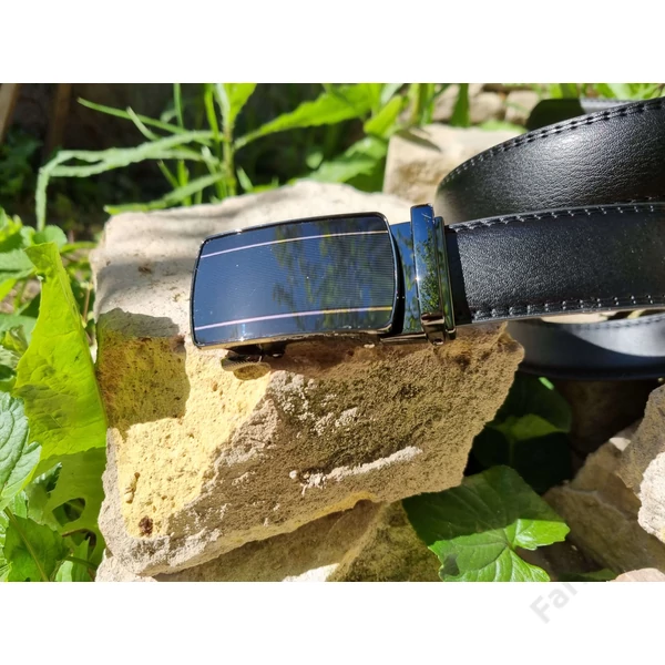 Ramsey London elegáns bőröv 040 - 3,2cm - fekete