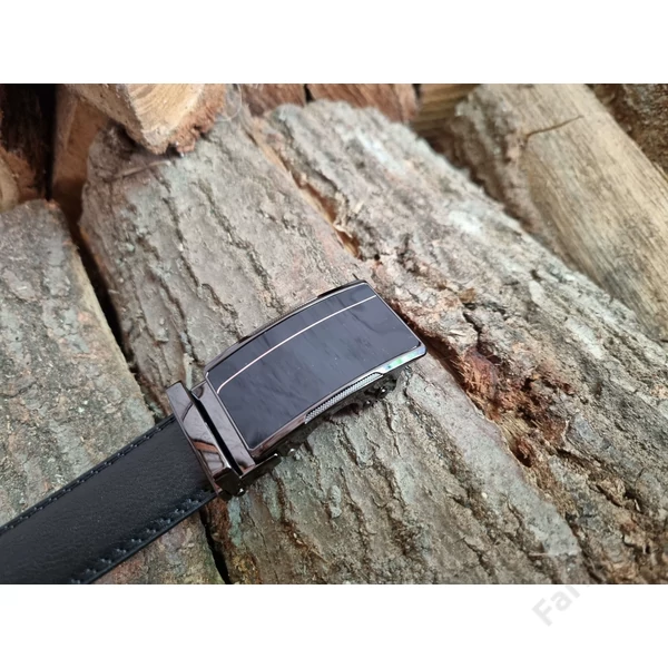 Ramsey London elegáns bőröv 044 - 3,2cm - fekete