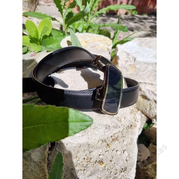 Ramsey London elegáns bőröv 206 - 3,5cm - fekete