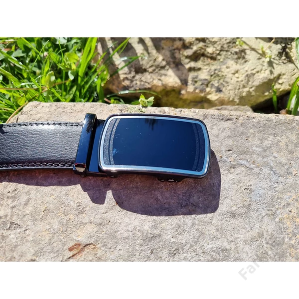 Ramsey London elegáns bőröv 206 - 3,5cm - fekete