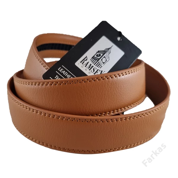 Ramsey London elegáns bőröv 030 - 3,5cm - cognac