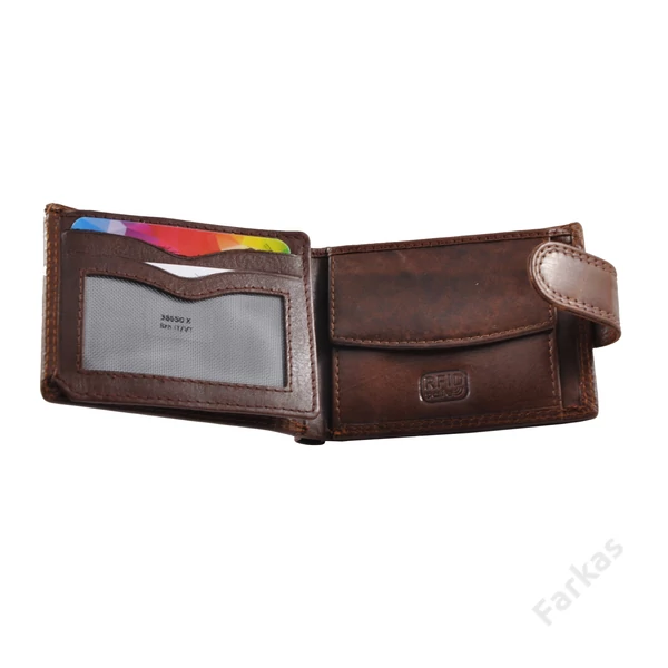 FARKAS RFID bőrpénztárca (kis méretű) 38650