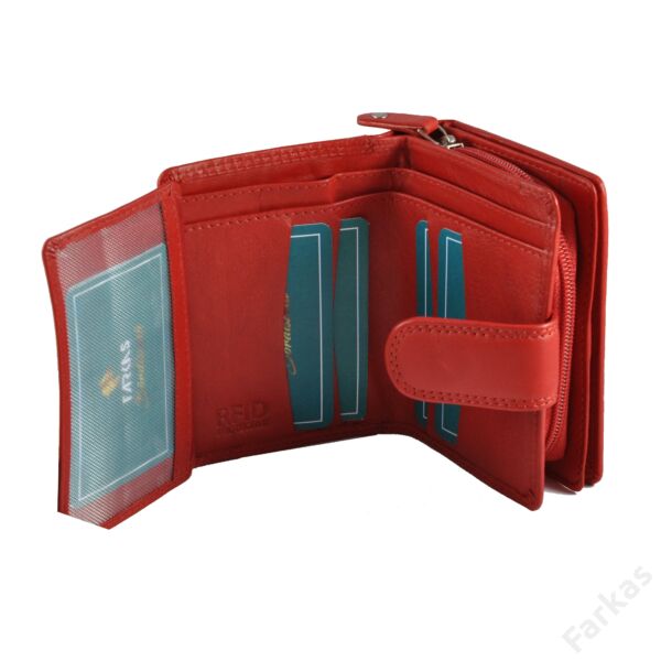 FARKAS bőrpénztárca, álló fazon RFID védelemmel 52039