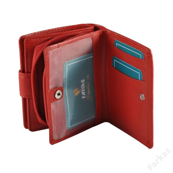 FARKAS bőrpénztárca, álló fazon RFID védelemmel 52039