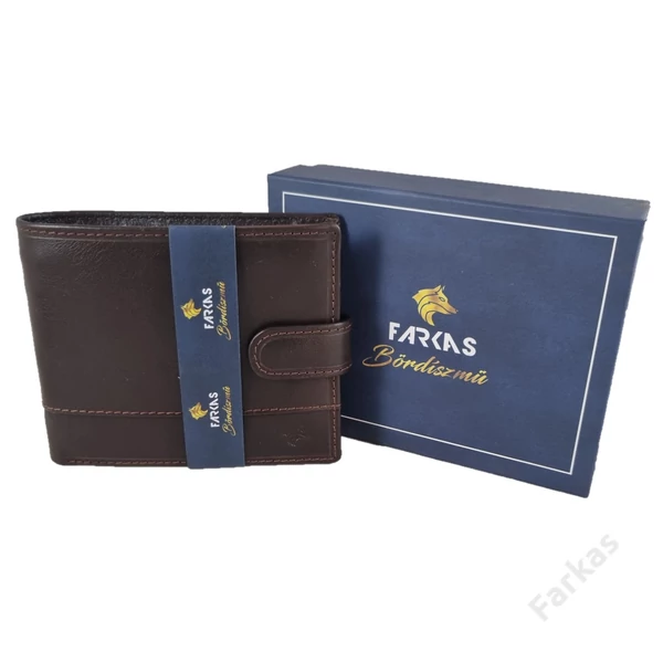 FARKAS bőrpénztárca (nagy fazon) RFID védelemmel 7281