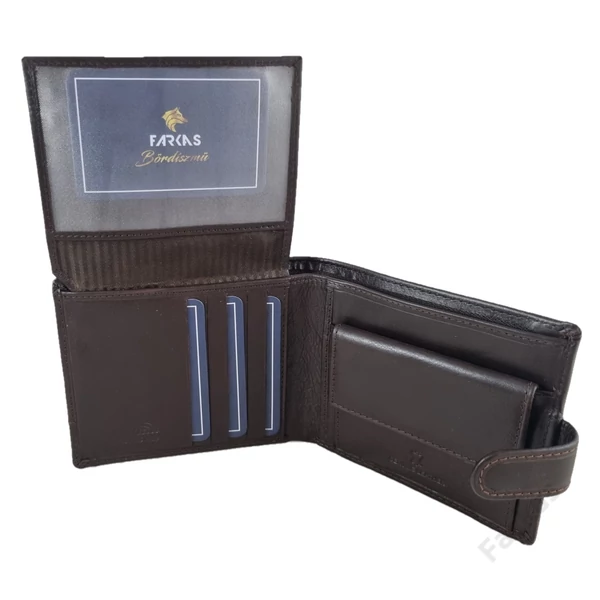 FARKAS bőrpénztárca (nagy fazon) RFID védelemmel 7281