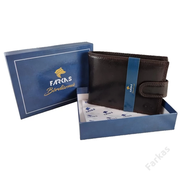 FARKAS RFID prémium bőrpénztárca kivehető kártyatartó résszel 7002