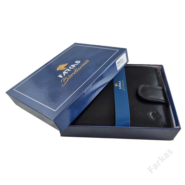 FARKAS RFID prémium bőrpénztárca kivehető kártyatartó résszel 7002