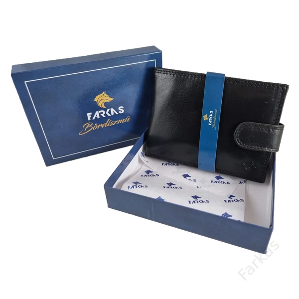 FARKAS RFID prémium bőrpénztárca kivehető kártyatartó résszel 7002