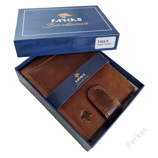 FARKAS RFID prémium bőrpénztárca 7003