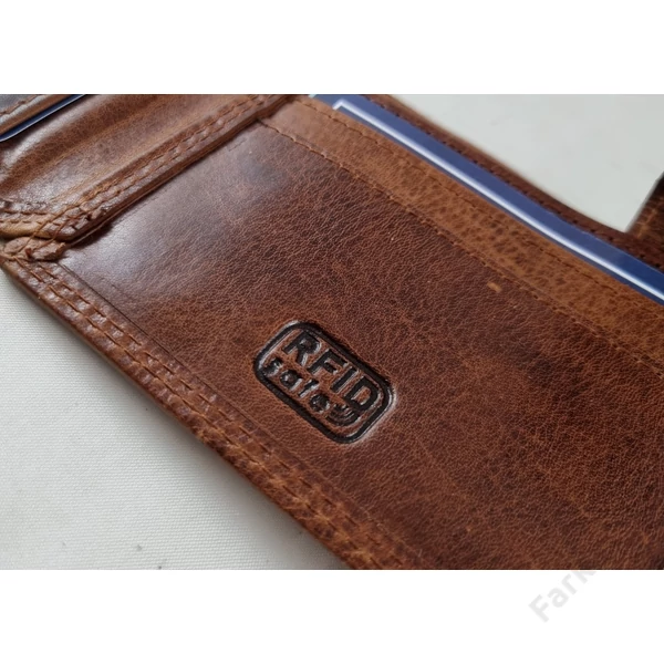 FARKAS RFID prémium bőrpénztárca 7003
