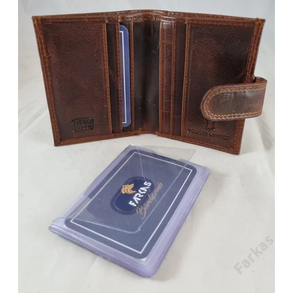 FARKAS RFID prémium bőrkártyatartó 7006