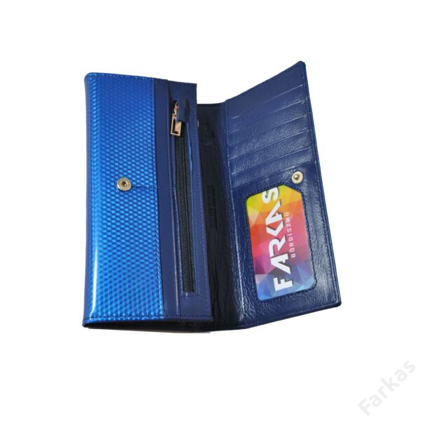 Rovicky kék lakkpénztárca 8805