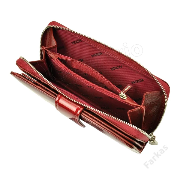 Gregorio pénztárca elegáns lakkbőrből, álló fazon CB116