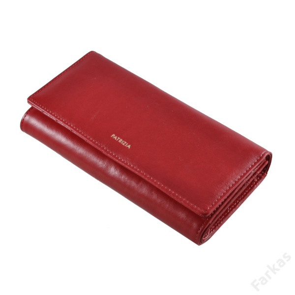 Patrizia piros bőrpénztárca sok kártyatartó hellyel IT102