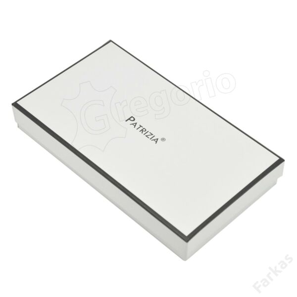 Patrizia ezüst színű lakkpénztárca sok kártyatartó hellyel SNR102