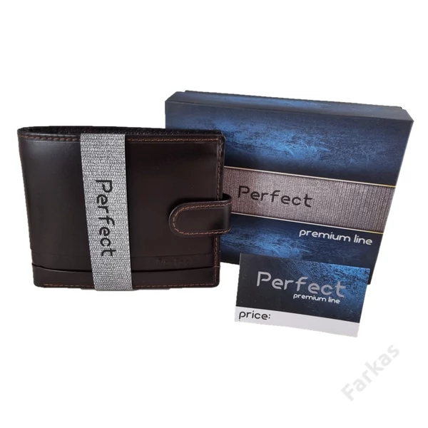 Perfect bőrpénztárca (nagy fazon) RFID védelemmel 7181