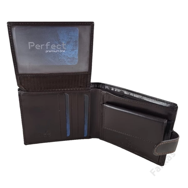 Perfect bőrpénztárca (nagy fazon) RFID védelemmel 7181
