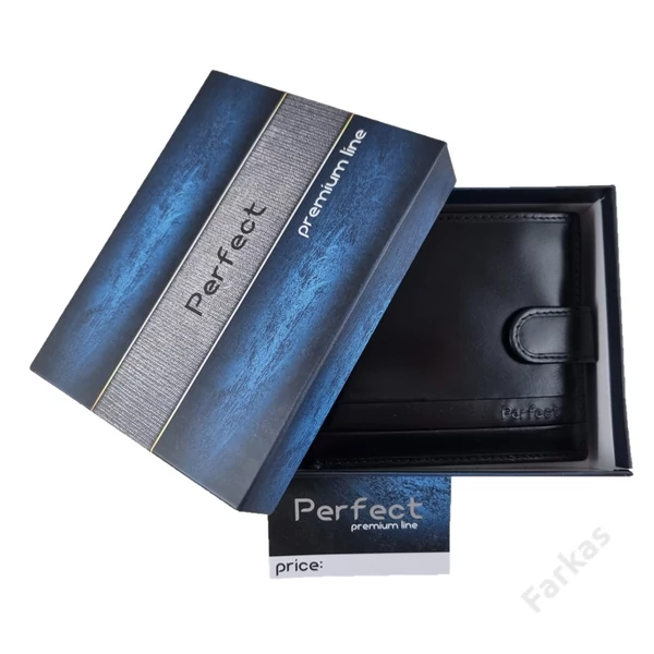 Perfect bőrpénztárca (nagy fazon) RFID védelemmel 7181