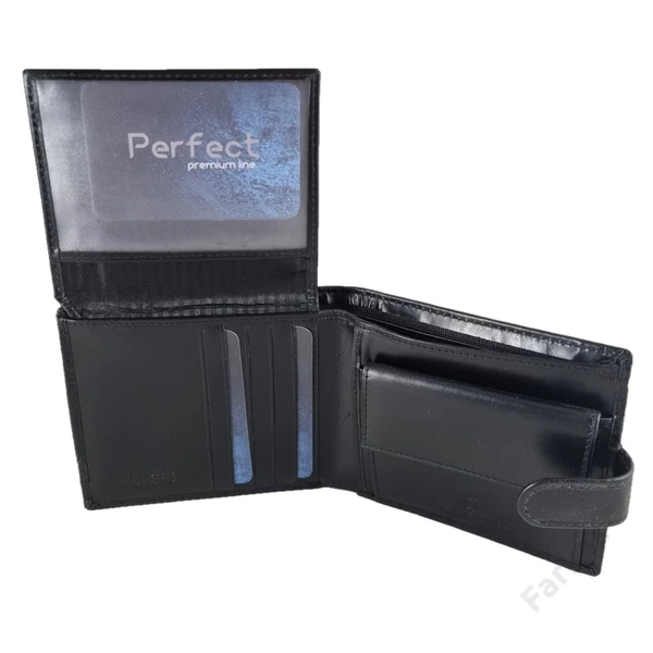 Perfect bőrpénztárca (nagy fazon) RFID védelemmel 7181